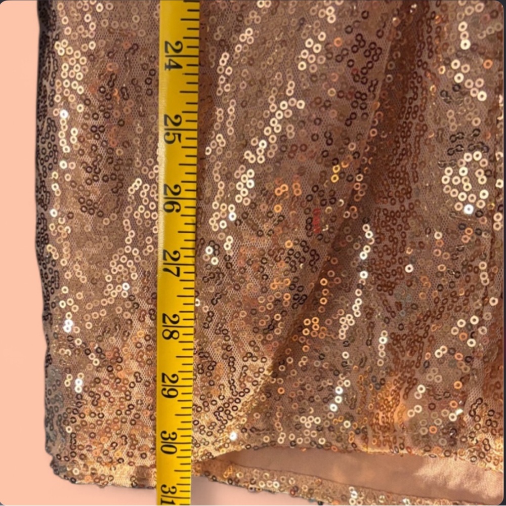 Rose Gold Y2K Sequin Micro Mini dress ✨ - Picture 6 of 10